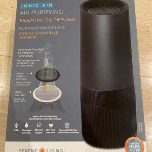 Patented Ionic Air Purifying Essential Oil Diffuser with HEPA Filtration